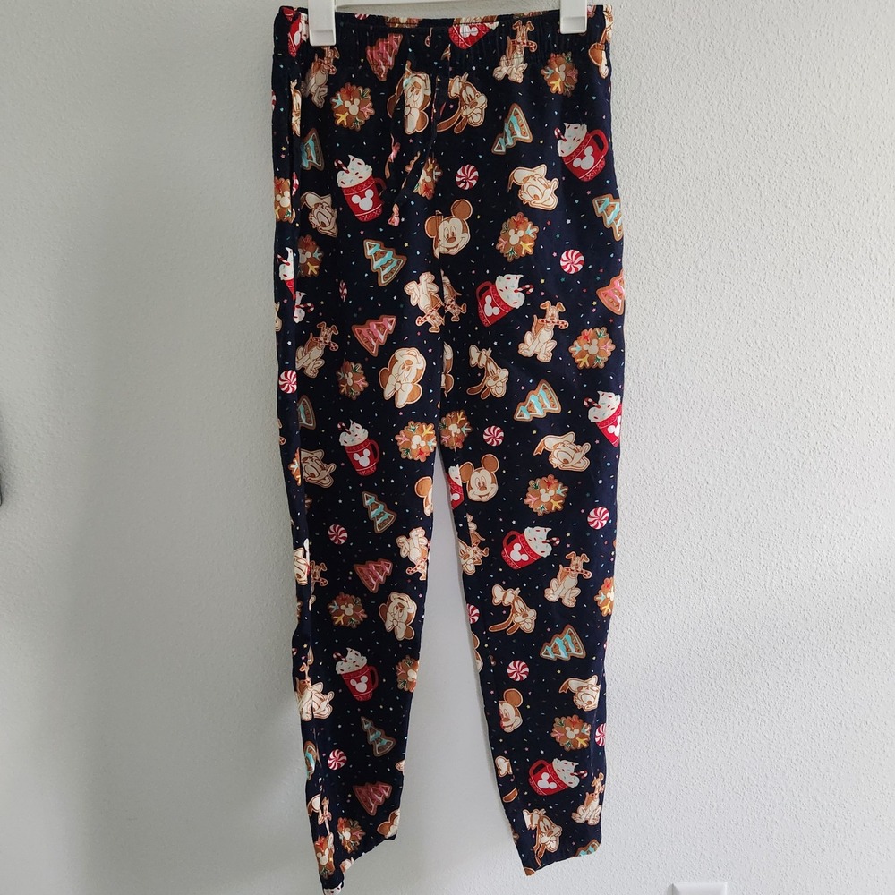 Disney Adult Size Small Christmas Pajama Pants‎ Mickey Minnie Gingerbread
